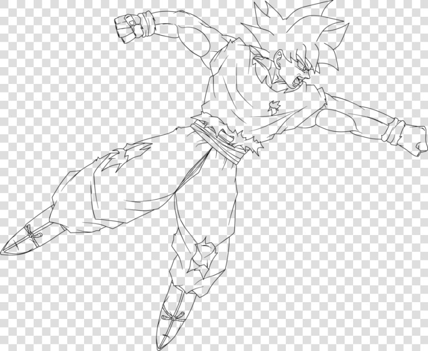 Transparent Ultra Instinct Png   Goku Ultra Instinct To Color  Png DownloadTransparent PNG