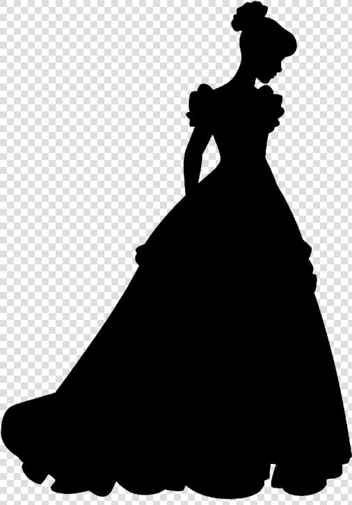 Princess Aurora Belle Disney Princess Silhouette Cinderella   Sleeping Beauty Silhouette  HD Png DownloadTransparent PNG