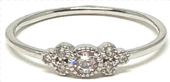 Kathryn Bezel Silver Ring With Czs  HD Png DownloadTransparent PNG