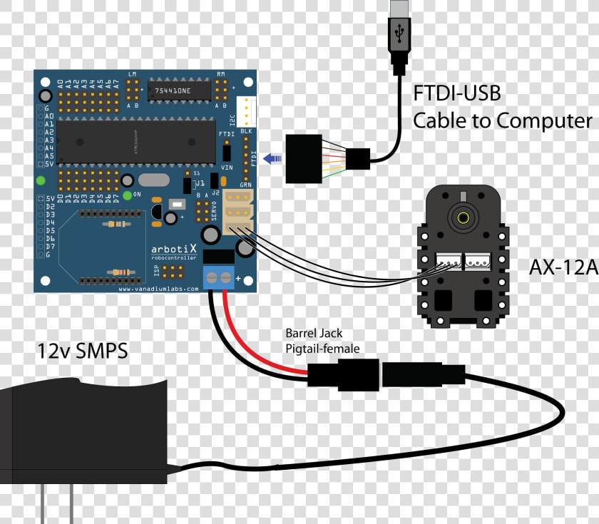 B 400 400 16777215 00 Images Tutorials Arbotix Arbotix   Dynamixel Control Using Arduino  HD Png DownloadTransparent PNG