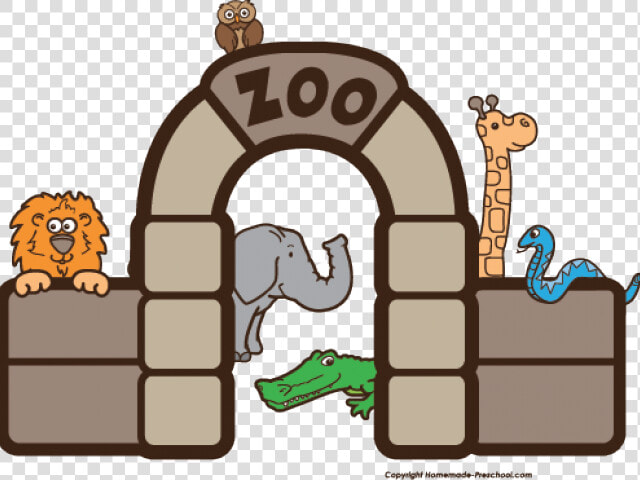 Preschool Zoo Cliparts   Zoo Clipart Black And White  HD Png DownloadTransparent PNG