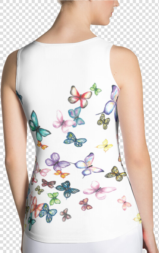 Butterfly Swarm Women S Sublimation Cut  amp  Sew  HD Png DownloadTransparent PNG