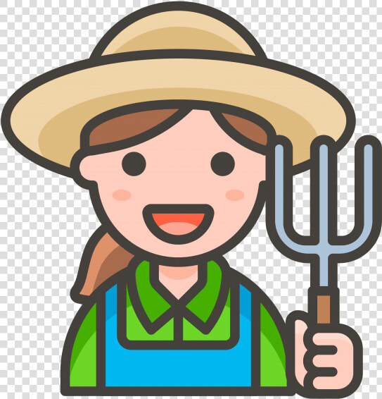 Woman Farmer Emoji   Farmer Icon Png  Transparent PngTransparent PNG