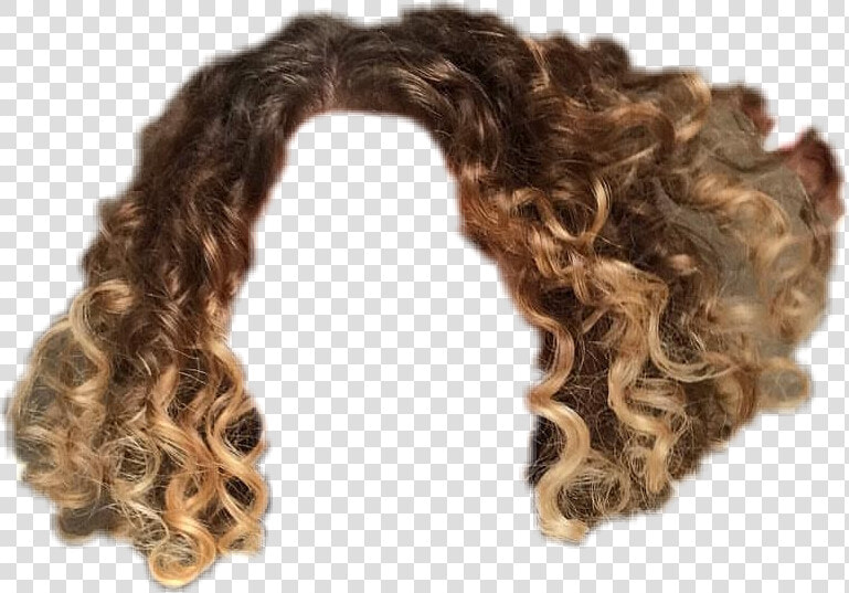  curlyhair hair blonde   Lace Wig  HD Png DownloadTransparent PNG