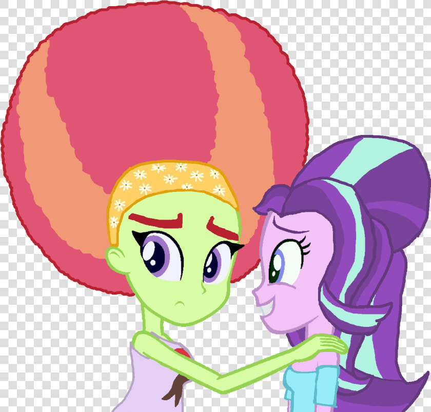 Starlight Glimmer With Afro Tree Hugger   Cartoon  HD Png DownloadTransparent PNG