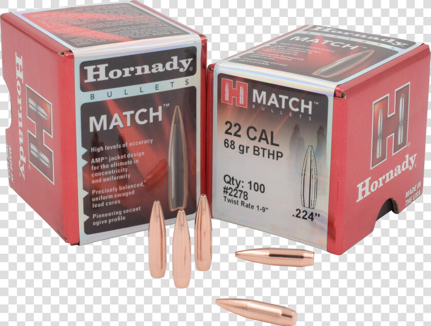 Hornady Match Rifle Bullets   Bullet  HD Png DownloadTransparent PNG