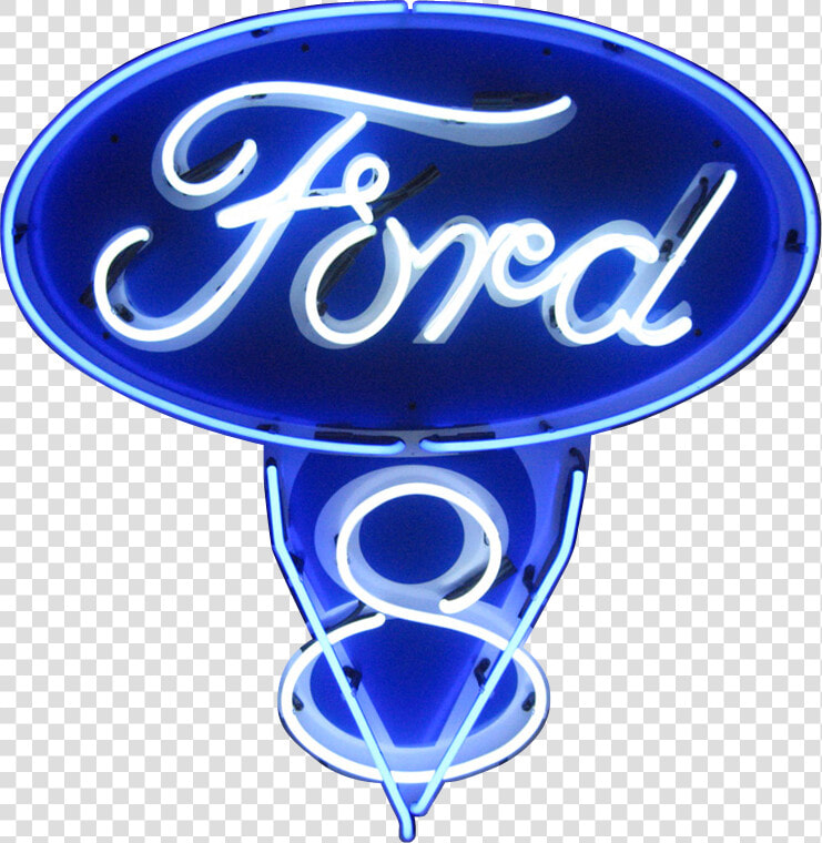 Ford V8 Neon Sign   Ford V8 Logo Png  Transparent PngTransparent PNG