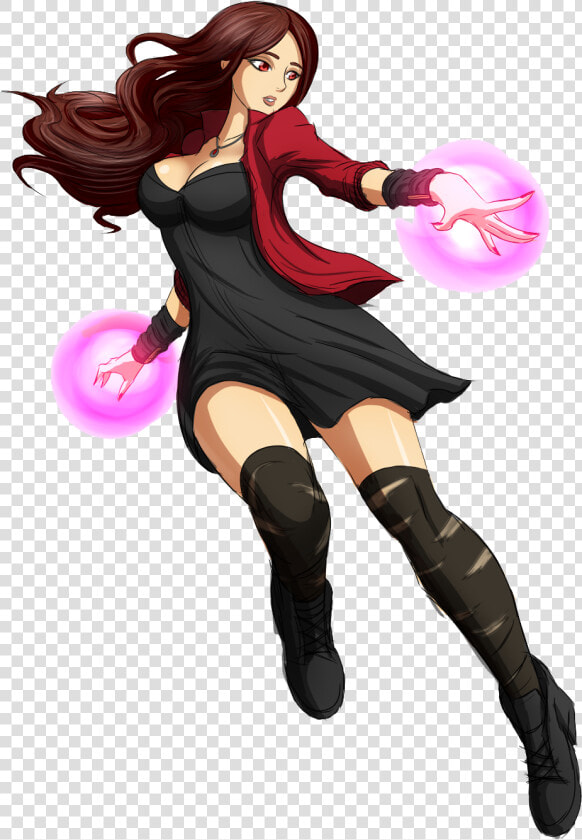 Download Scarlet Witch Png Free Download   Scarlet Witch Avengers Cartoon  Transparent PngTransparent PNG