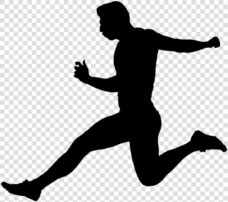 Person  Running  Silhouette  Sport  People  Runner   Silhouette Of Person Running  HD Png DownloadTransparent PNG