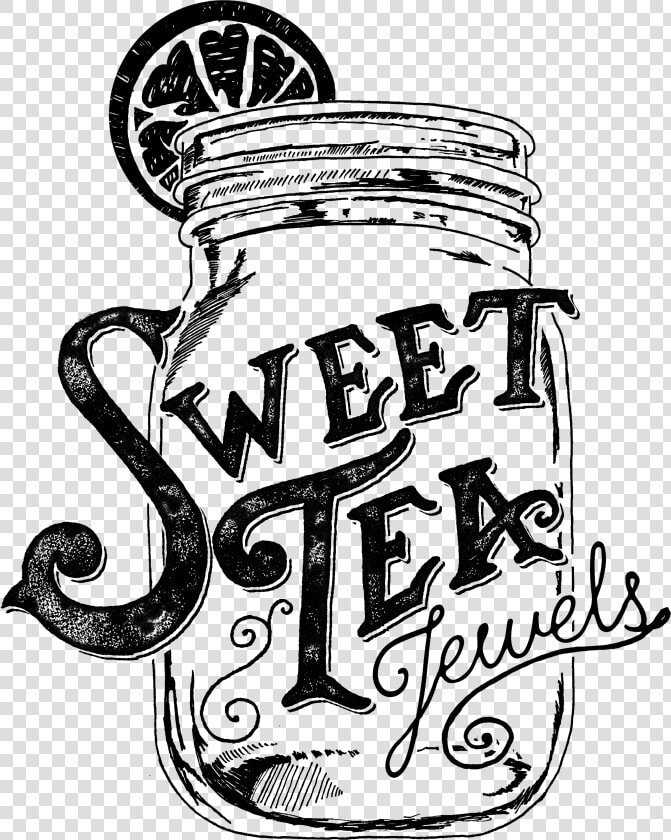 Tea Clipart Mason Jar   Sweet Tea Black And White  HD Png DownloadTransparent PNG