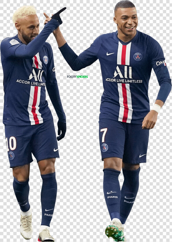 Neymar  amp  Kylian Mbappé render   Neymar And Mbappe Png  Transparent PngTransparent PNG