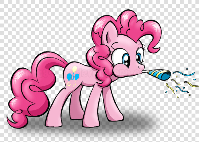 Kitty ham  Confetti  Mouth Hold  Party Blower  Pinkie   Cartoon  HD Png DownloadTransparent PNG