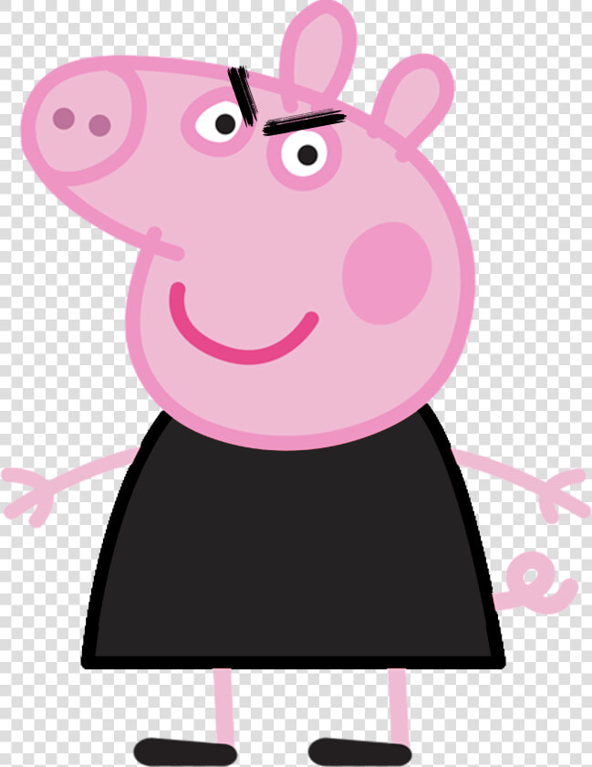 Evil Peppa   Peppa Pig Transparent Background  HD Png DownloadTransparent PNG