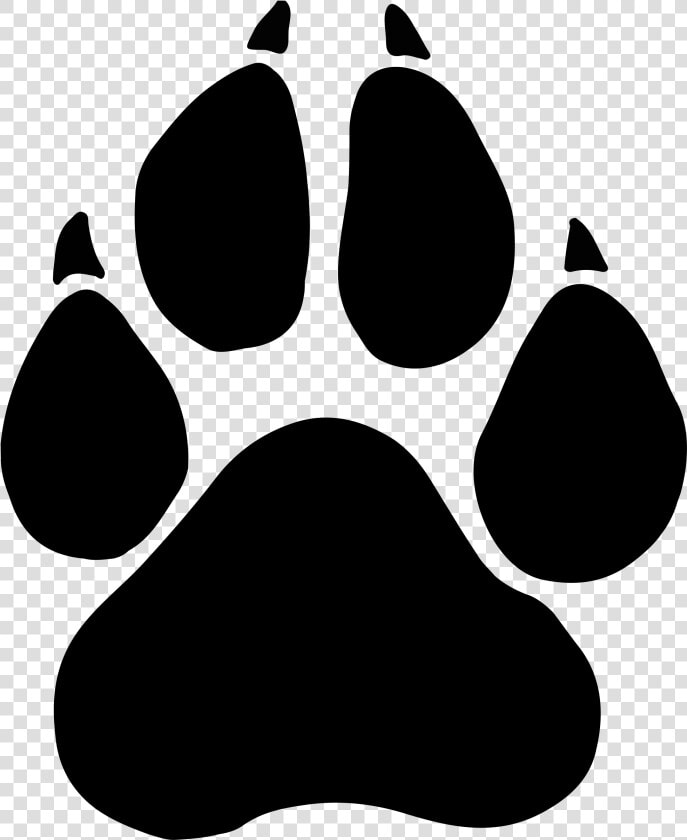 Best Free Panther Cdr   Panther Paw Print Svg  HD Png DownloadTransparent PNG