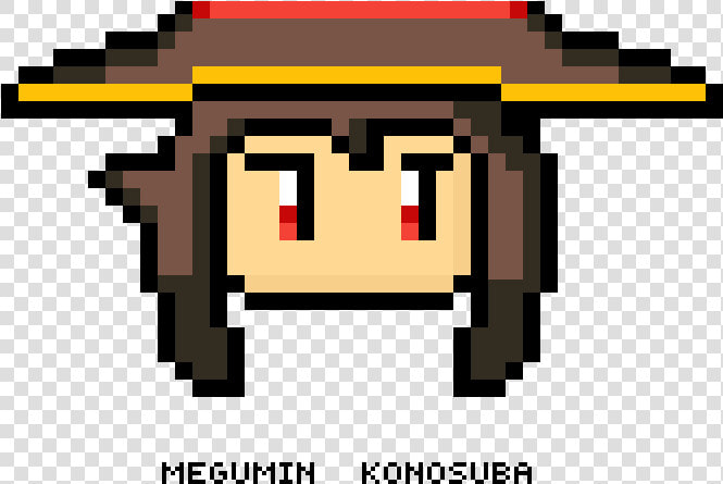 Megumin Chibi Pixel Art  HD Png DownloadTransparent PNG