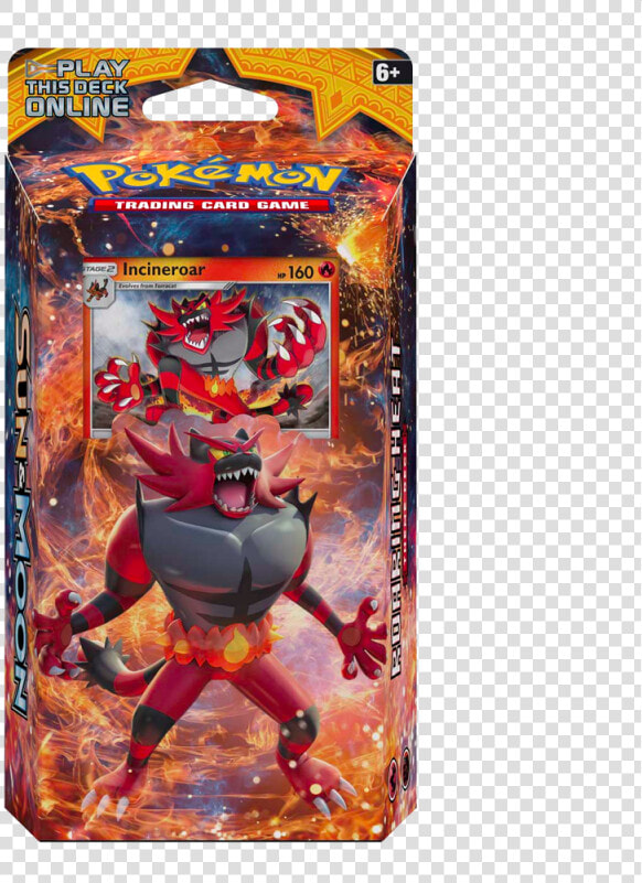 Sun  amp  Moon Roaring Heat Incineroar Theme Deck   Pokemon Trading Card Game Pack Sun Moon  HD Png DownloadTransparent PNG