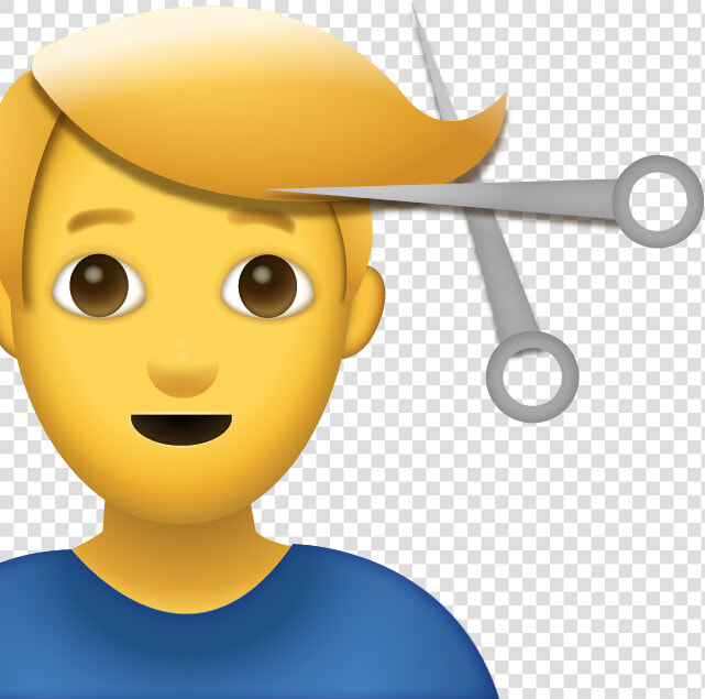 Man Getting Haircut Iphone Emoji Jpg   Man Getting Haircut Emoji  HD Png DownloadTransparent PNG