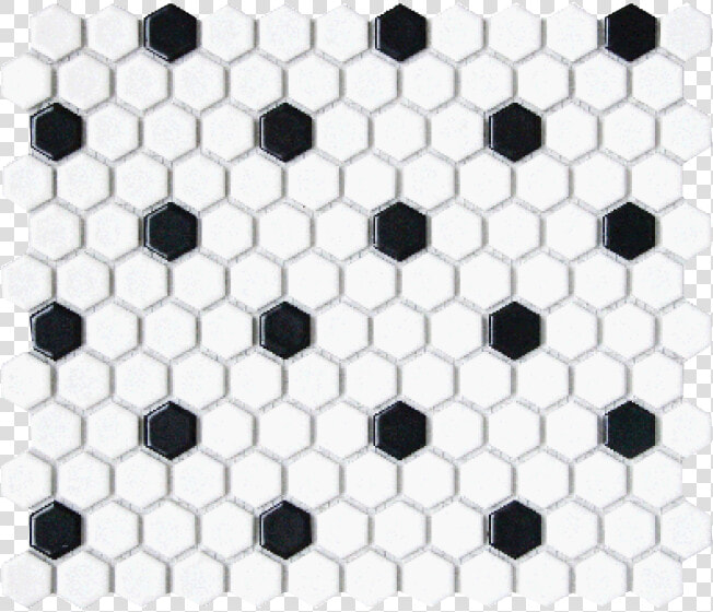 Cc Mosaics White Black Hex 1   Floor  HD Png DownloadTransparent PNG