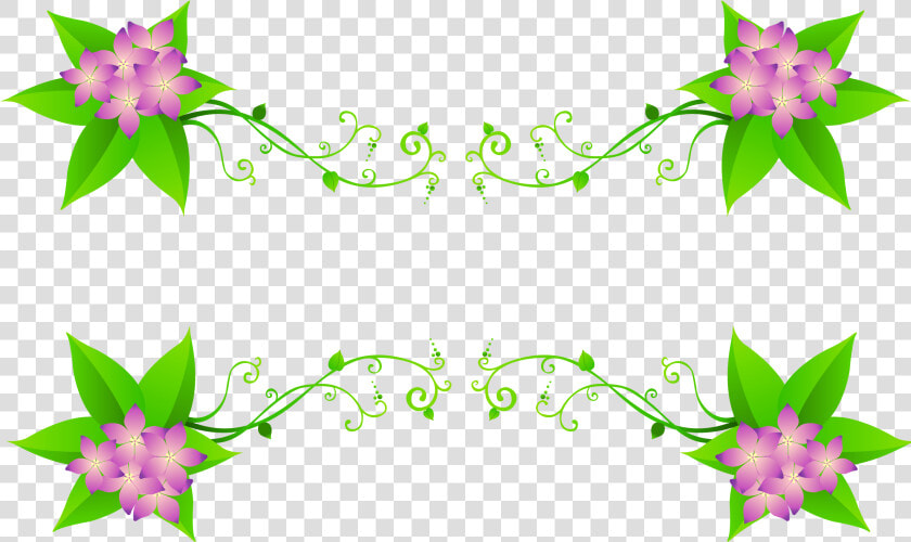 Spring Border Png   Viền Hoa Trang Trí  Transparent PngTransparent PNG