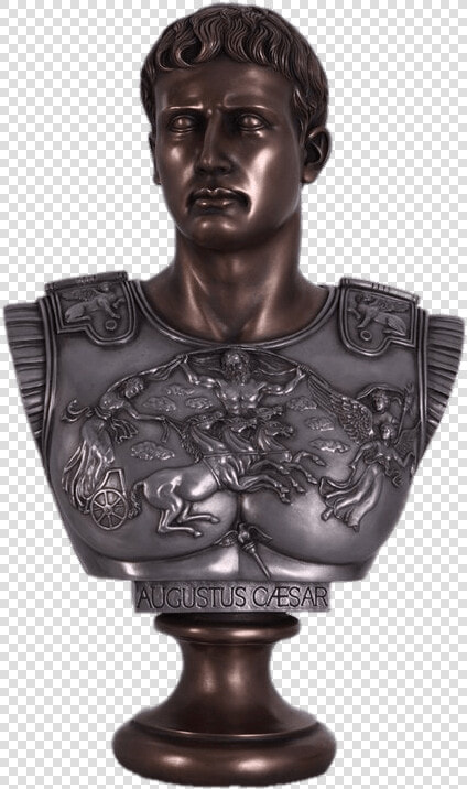 Caesar Augustus Bronze Bust   Resin Bust Augustus Caesar  HD Png DownloadTransparent PNG