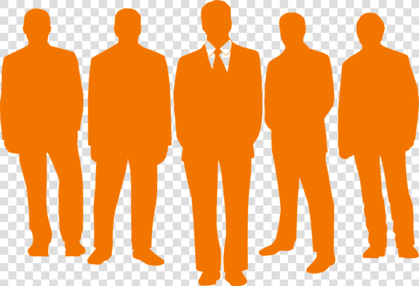 Hombres  Grupo  Líder  Empresarios  Siluetas  Corbata   Group Of People  HD Png DownloadTransparent PNG