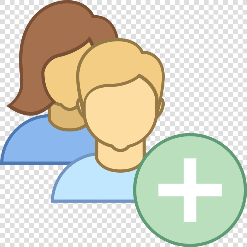 Add User Group Woman Man Icon   Add User Group Icon  HD Png DownloadTransparent PNG