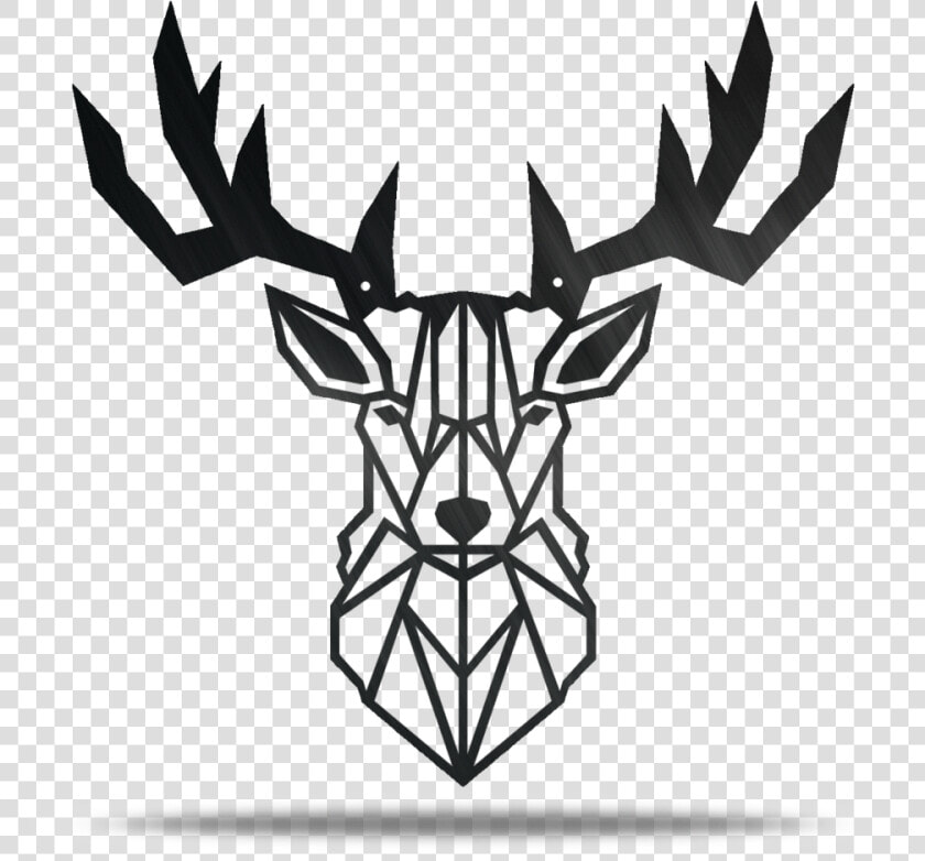 Geometric Deer Metal Wall Art   Deer Head Metal Wall Art  HD Png DownloadTransparent PNG