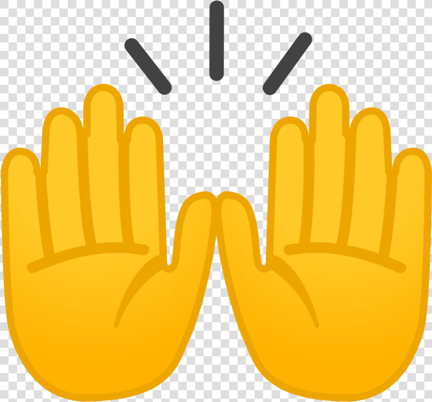 Raising Hands Icon   Hands Emoji  HD Png DownloadTransparent PNG