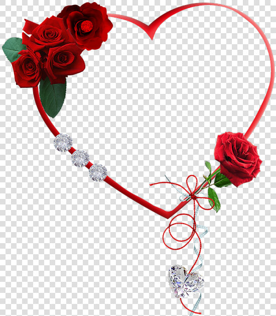 Cluster  Heart  Red  Roses  Diamond   Heart Diamond Frame Png  Transparent PngTransparent PNG