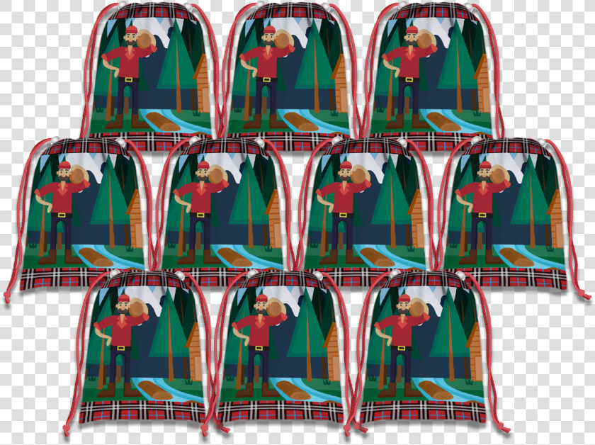 Lumberjack Drawstring Tote Bag   Garment Bag  HD Png DownloadTransparent PNG