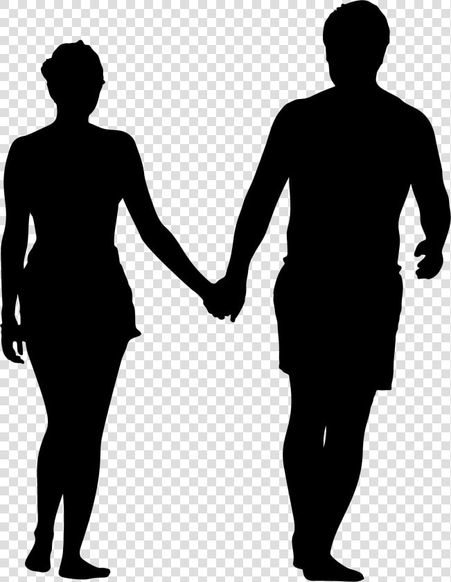 Silhouette Stock Photography Clip Art   Couple Holding Hands Silhouette Png  Transparent PngTransparent PNG