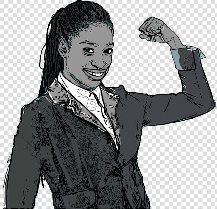 An Illustration Of A Woman With Fist Raised And Clenched   Cartoon  HD Png DownloadTransparent PNG