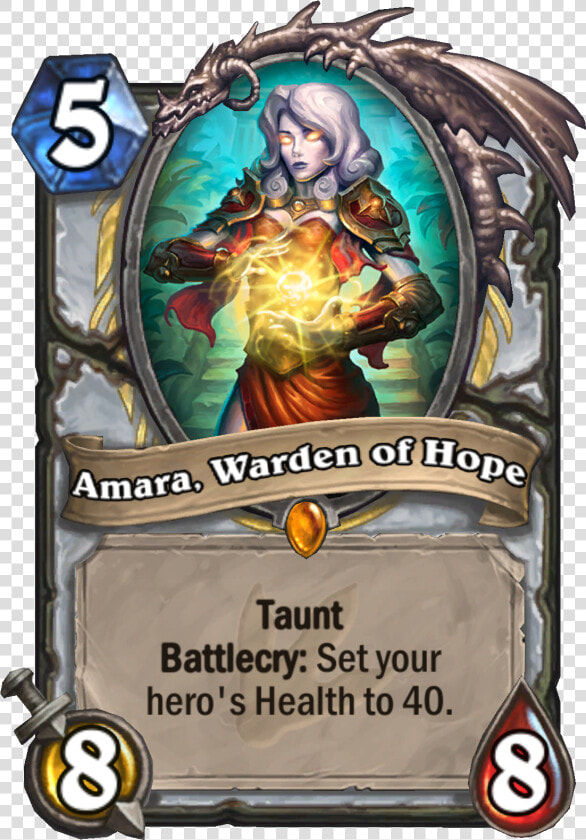 Enus Amarawardenofhope   Amara Warden Of Hope Hearthstone  HD Png DownloadTransparent PNG