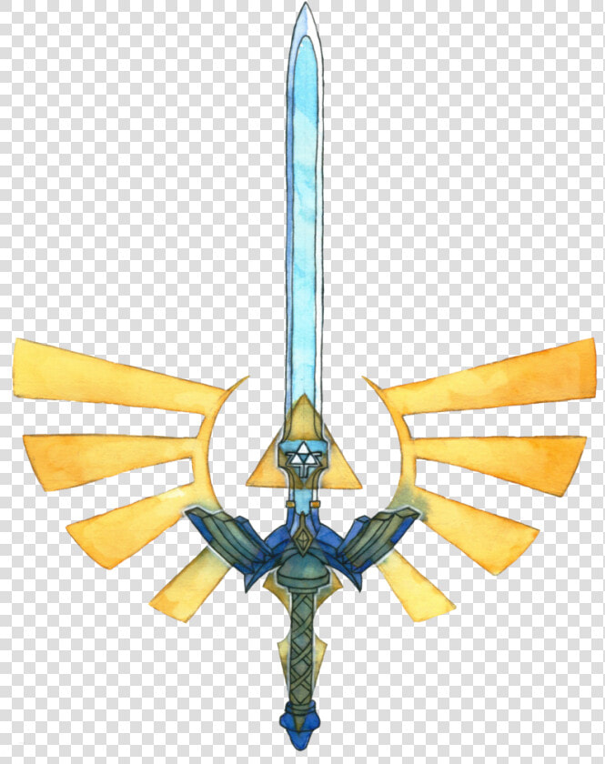 Triforce With Master Sword  HD Png DownloadTransparent PNG