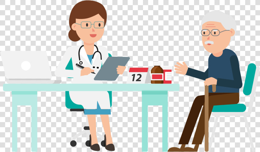 Clip Art Cartoon Picture Of Doctor And Patient   Doctor And Patient Png  Transparent PngTransparent PNG