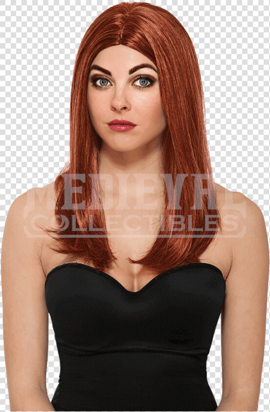 Adult Black Widow Winter Soldier Wig   Black Widow Winter Soldier Wig  HD Png DownloadTransparent PNG