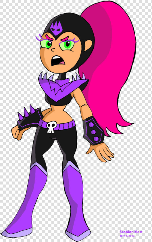 Star Fire Clipart Clip Art Black And White Library   Teen Titans Go Starfire Villain  HD Png DownloadTransparent PNG