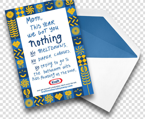 Kraft Will Reimburse You If You Hire A Babysitter On   Kraft Mothers Day Babysitter  HD Png DownloadTransparent PNG