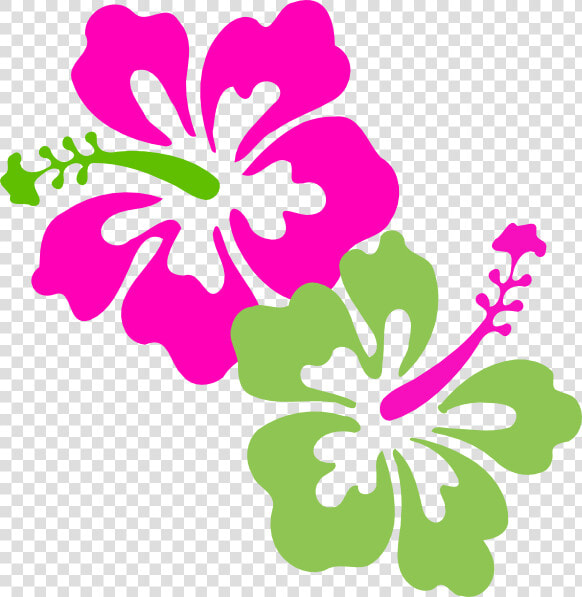 Hibiscus Pink Lime Green Clip Art   Clipart Hibiscus Flower Png  Transparent PngTransparent PNG