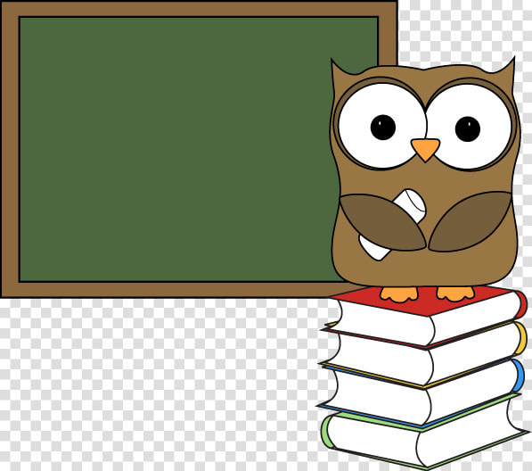 Owl With Books And Chalkboard Clip Art   Regrouping Addition Concept  HD Png DownloadTransparent PNG