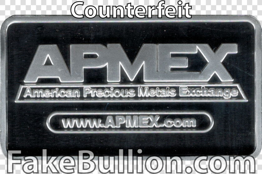 Click To Enlarge Image Apmex Bar Fake Reverse   Label  HD Png DownloadTransparent PNG