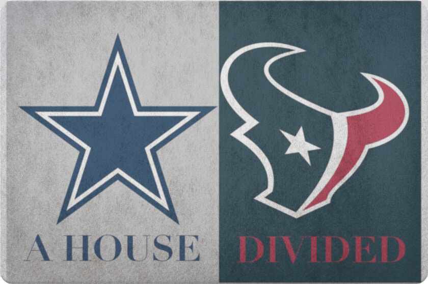 House Divided Dallas Cowboys Houston Texans Decor Welcome   Houston Texans Svg  HD Png DownloadTransparent PNG