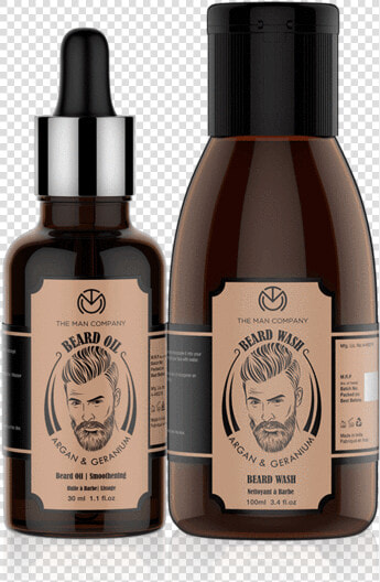 Beard Combo   Man Company Argan  amp  Geranium Beard Wash  HD Png DownloadTransparent PNG