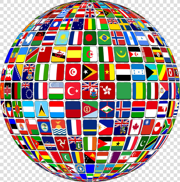 International  World  Flags  Countries  Nations  States   World Flag Globe  HD Png DownloadTransparent PNG