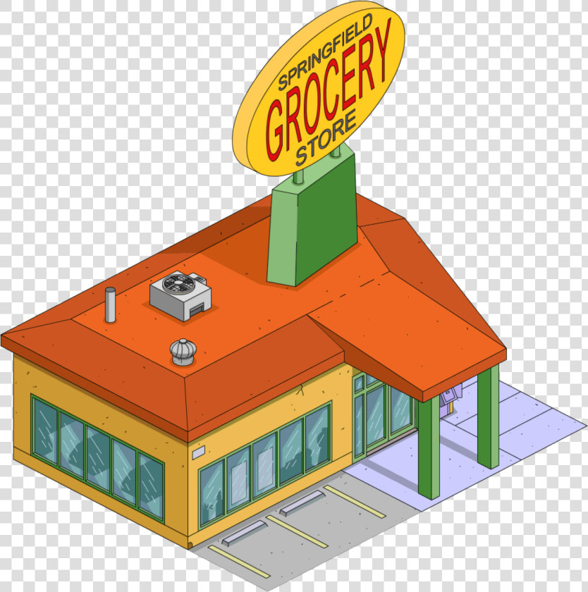 Free Picture Of Grocery Store  Download Free Clip Art    Simpsons Grocery Store  HD Png DownloadTransparent PNG