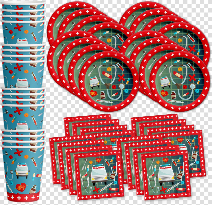 Medical Doctor nurse Birthday Party Tableware Kit For  HD Png DownloadTransparent PNG