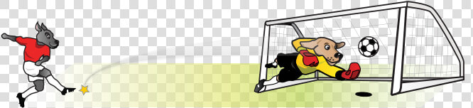 Soccer Dog Striker Kicking At Goal   Football  HD Png DownloadTransparent PNG