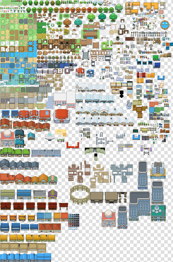 Pokemon Gen 3 Tileset  HD Png DownloadTransparent PNG