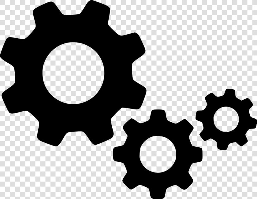 Transparent Gears Clipart Black And White   Gears Png Icon  Png DownloadTransparent PNG