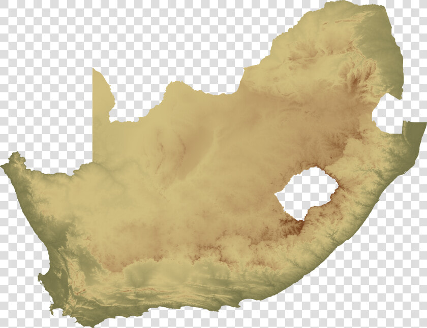 South Africa Topo Island   South Africa Satellite Map  HD Png DownloadTransparent PNG